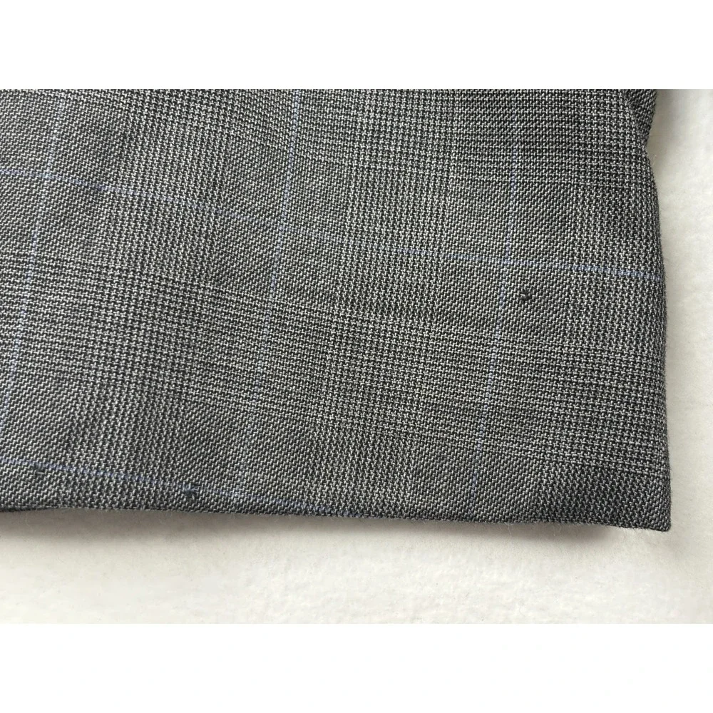 Lauren Ralph Lauren Slim Fit Gray‎ Windowpane Wool Sport Coat Blazer 38S